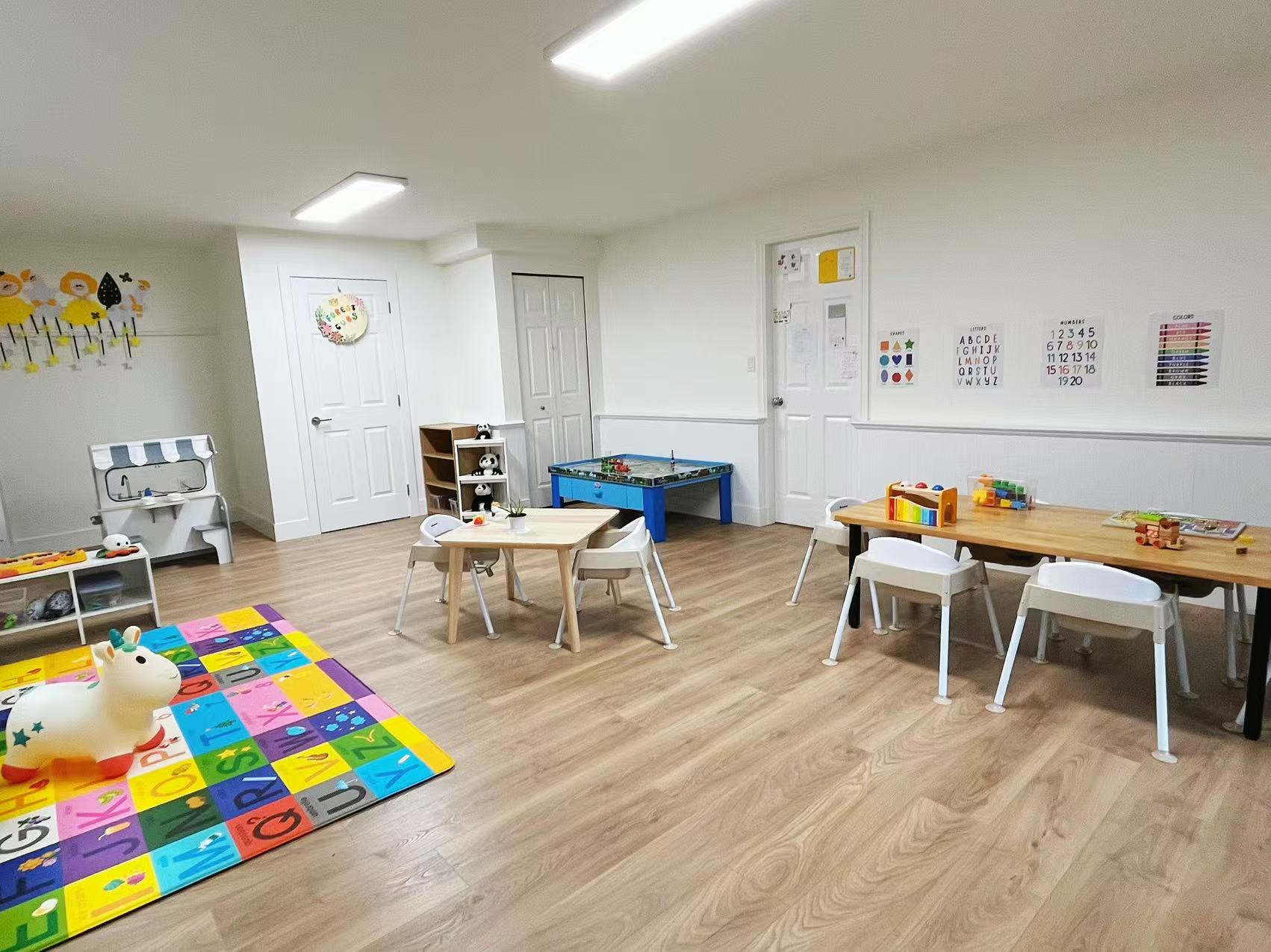 Entry view of the playroom at Forest Cubs Childcare